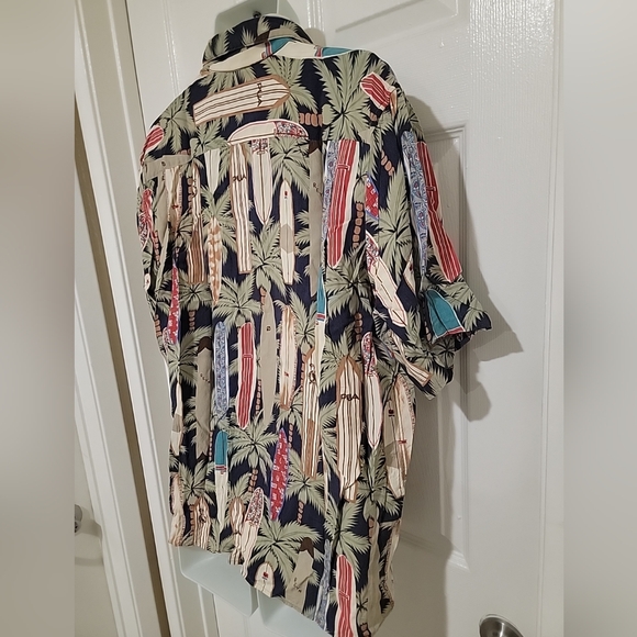 Reyn Spooner Surf board print Hawaiin Shirt Mens Size XLarge - Picture 7 of 8